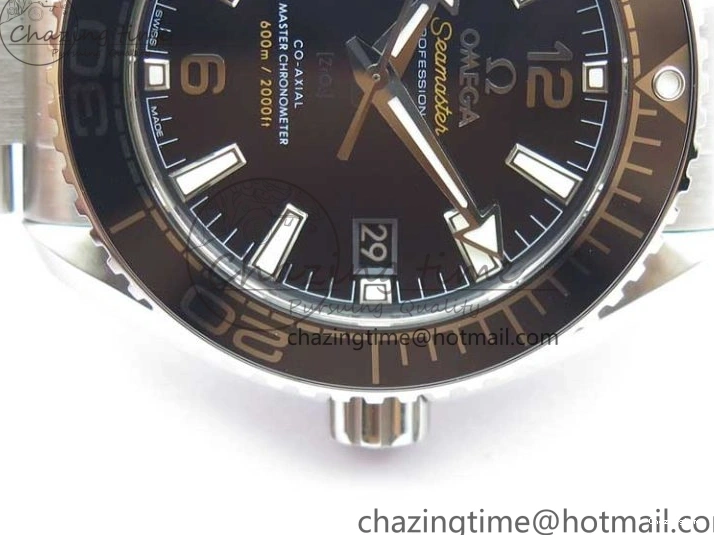 0109 Planet Ocean 39.5mm Black Ceramic Bezel SS VSF 1:1 Best Edition Black Dial on SS Bracelet A Stretchable 7890